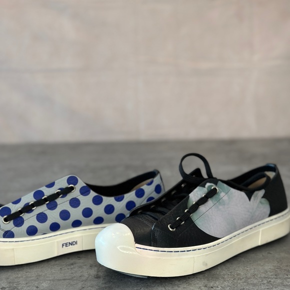 Fendi Authentic Leather Sneakers - Picture 1 of 11